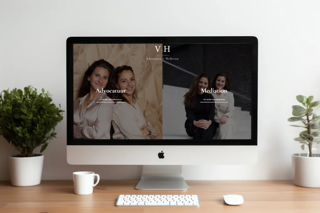 Website van VH Advocatuur & Mediation gemaakt door Davium Webdesign